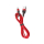 Kabel USAMS Kabel pleciony lightning 1m 2A Fast Charging czerwony